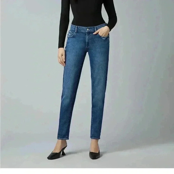 DL1961 Riley Boyfriend Straight Jeans Stretch Size 27 - Picture 1 of 9